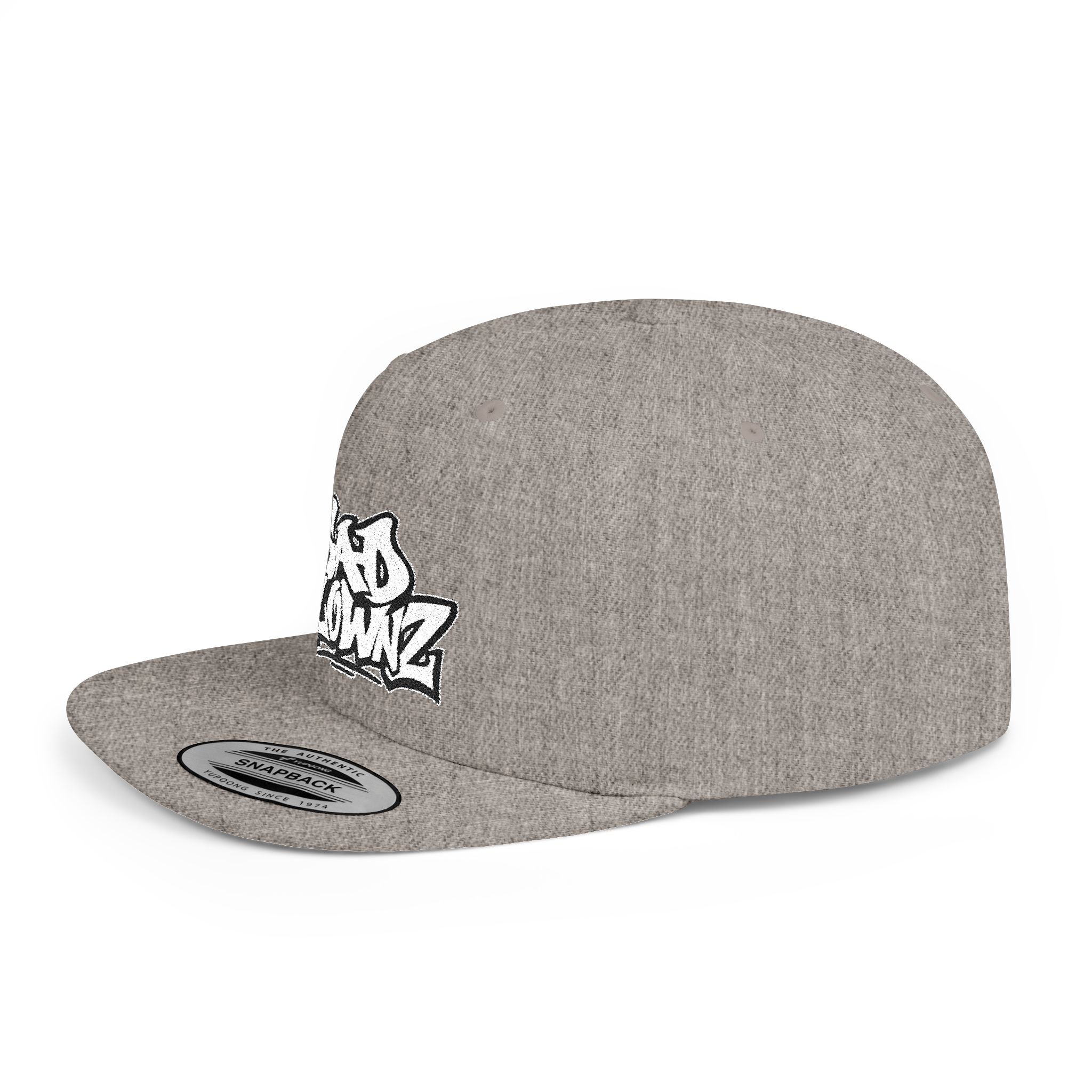 Flat Bill Snapback Cap — Bold "Sad Klownz" Graffiti Logo