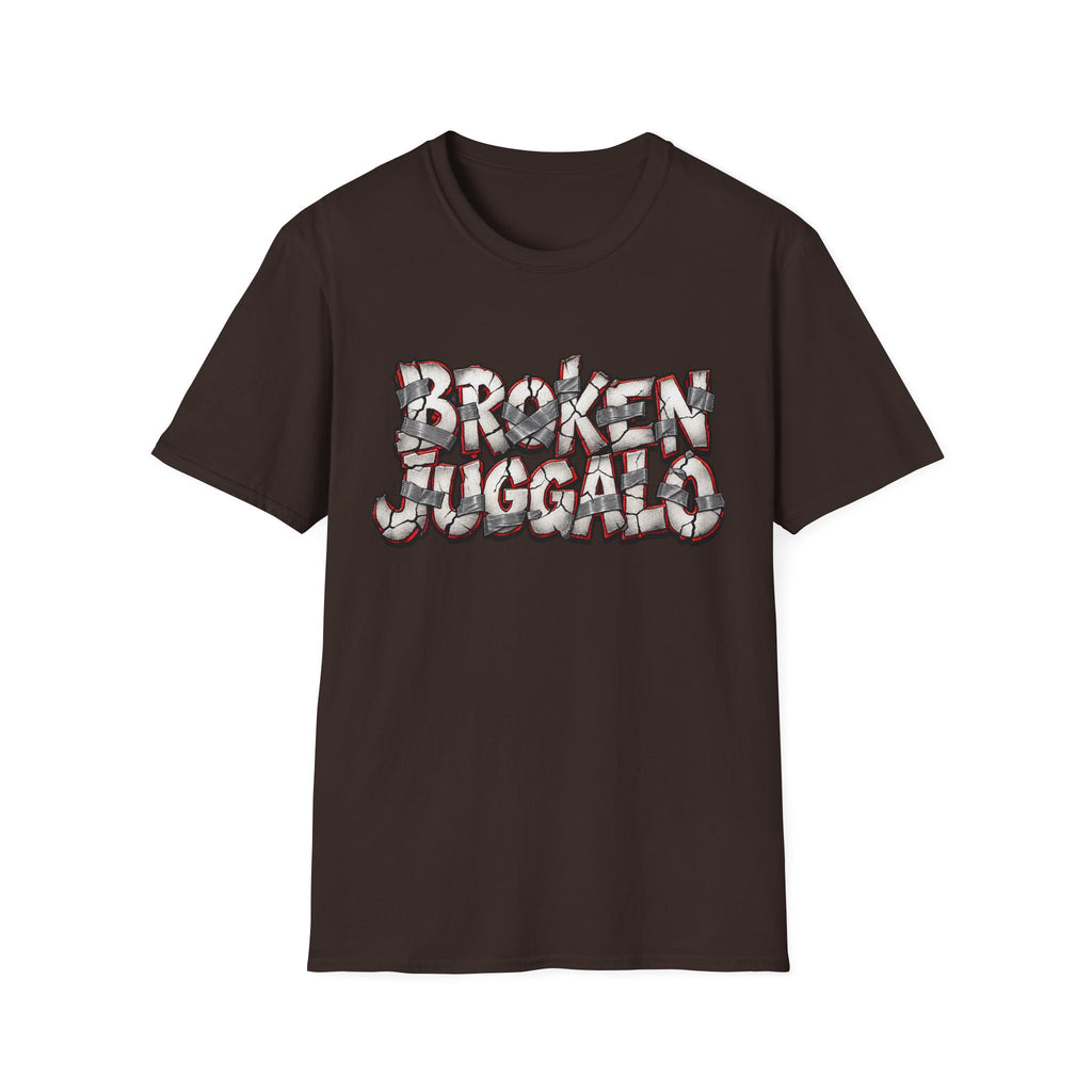 Broken Juggalo Graphic T-Shirt — Distressed Faded Typeface Tee