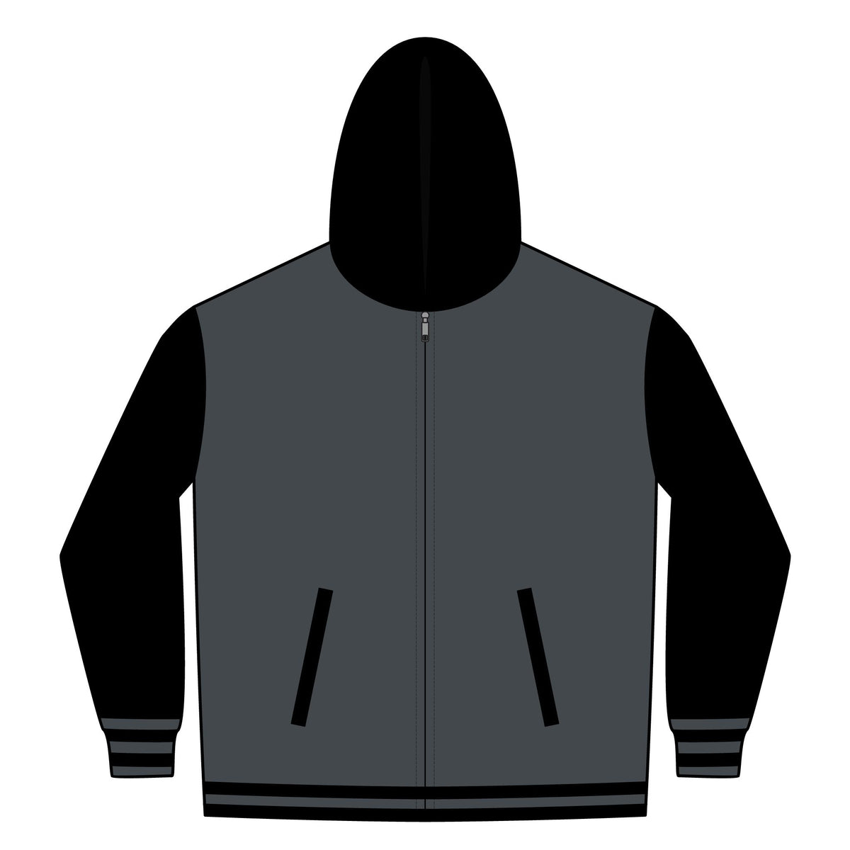 Varsity Zip Hoodie — New Family Era Records Logo Jacket
