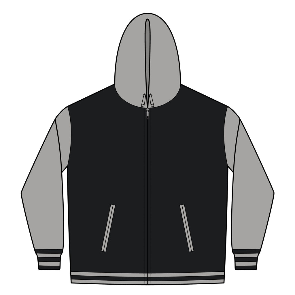 Varsity Zip Hoodie — New Family Era Records Logo Jacket
