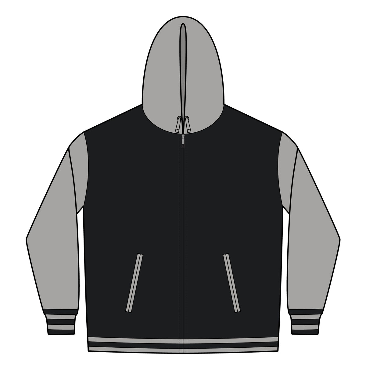 Varsity Zip Hoodie — New Family Era Records Logo Jacket
