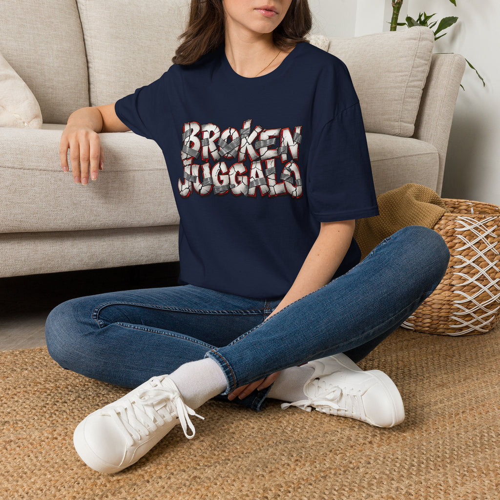 Broken Juggalo Graphic T-Shirt — Distressed Faded Typeface Tee