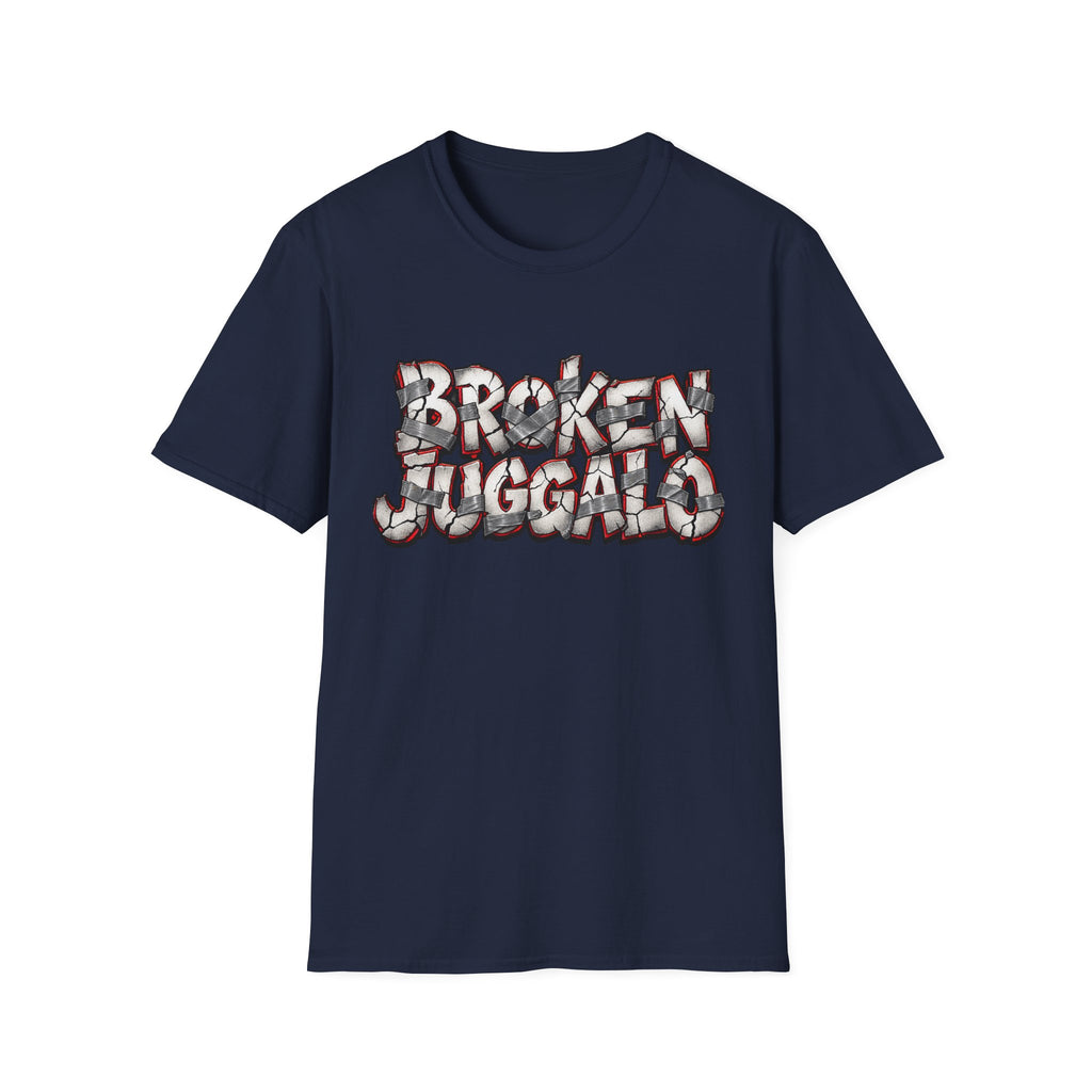 Broken Juggalo Graphic T-Shirt — Distressed Faded Typeface Tee